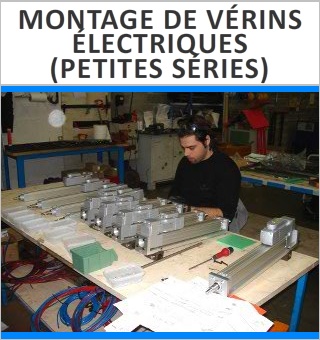 Montage de vérins électriques (petites séries)