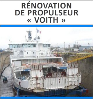 Rénovation de propulseur Voith